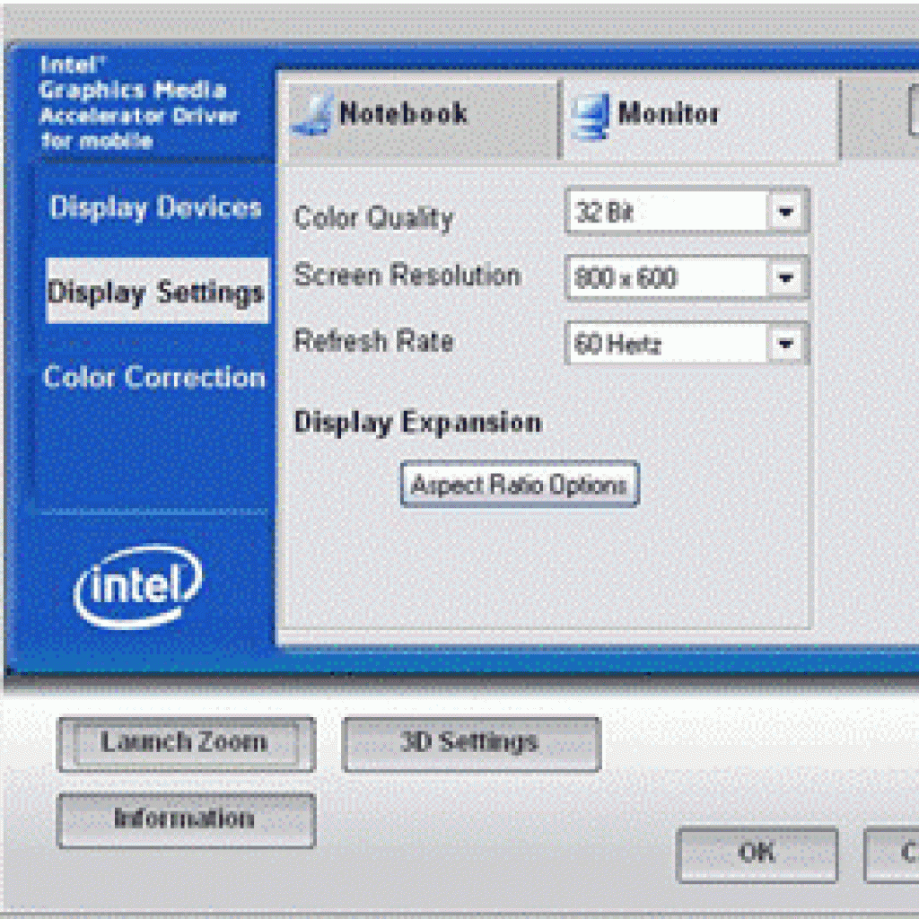 Konfiguracja kart graficznych Intel po podłączeniu komputera do telewizora