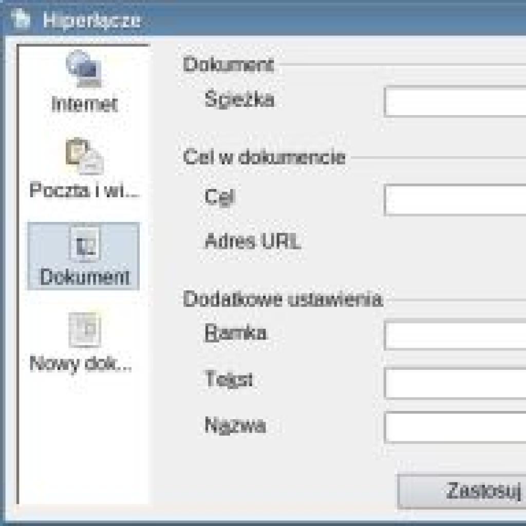 Hiperłącze w OpenOffice