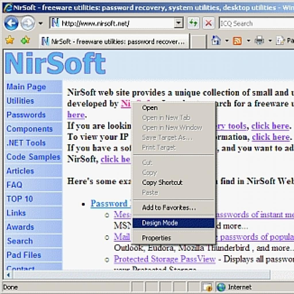 Projektowanie stron WWW w przeglądarce Internet Explorer