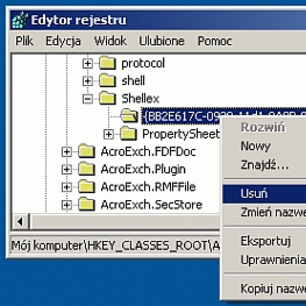 Wyłączanie generowania ikon dla dokumentów PDF w oknie Eksploratora Windows