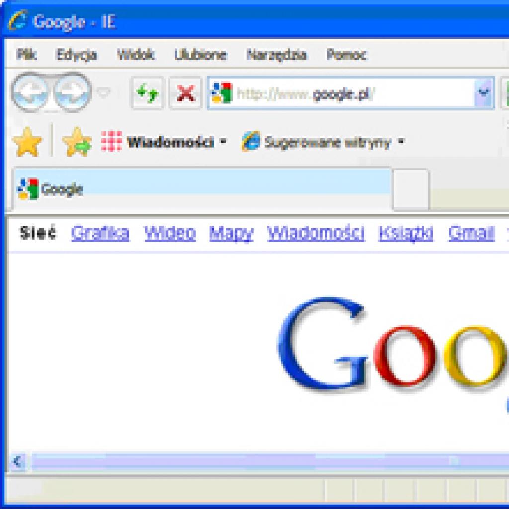 Internet Explorer - zmiana napisu na pasku tytułowym