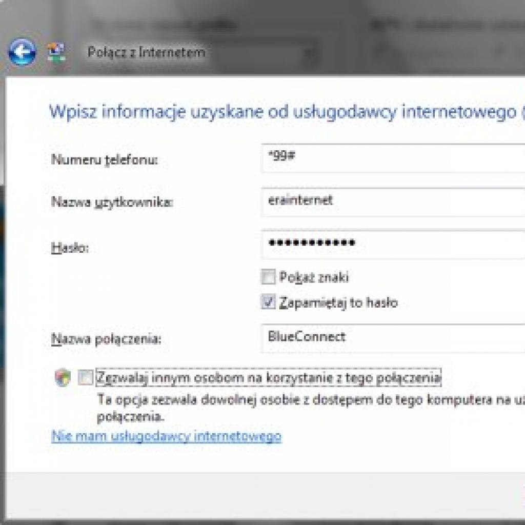 Blueconnect w Windows Vista