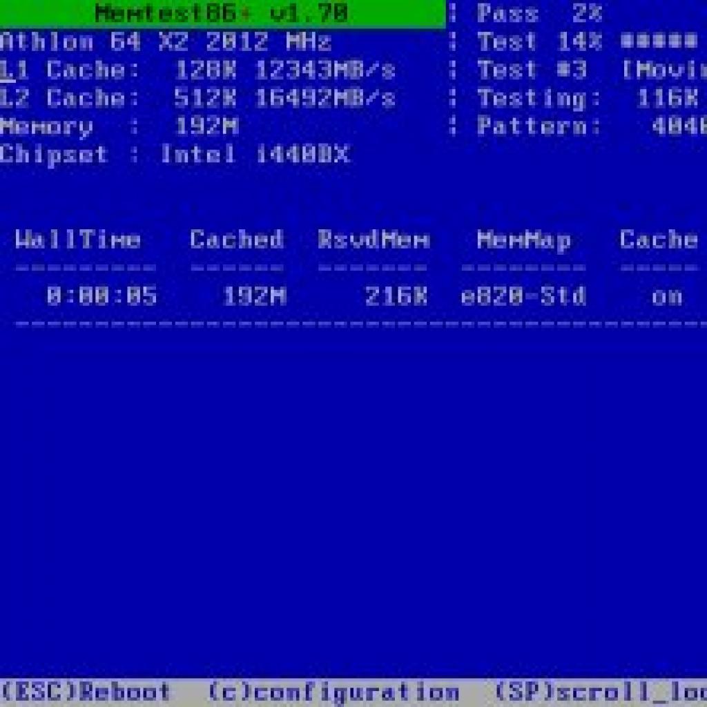 Zaawansowane testowanie pamięci RAM programem Memtest86