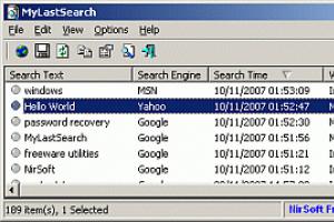 MyLastSearch - narzędzie do wyświetlania treści zapytań w wyszukiwarkach