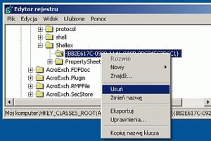 Wyłączanie generowania ikon dla dokumentów PDF w oknie Eksploratora Windows
