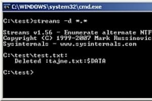 Alternatywne strumienie danych w systemie Windows
