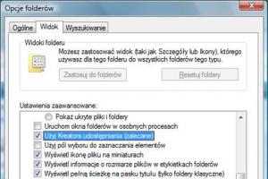 Windows Vista: problem z przeglądaniem folderów zawierających multimedia