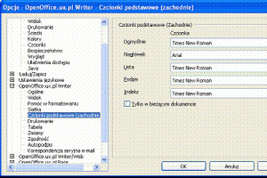 Zastosowanie szablonów w OpenOffice