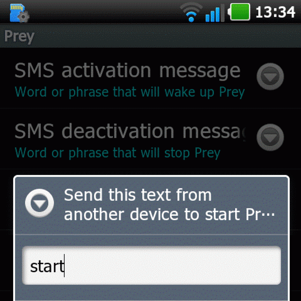 Konfigurowanie programu Prey w smartfonie z systemem Android