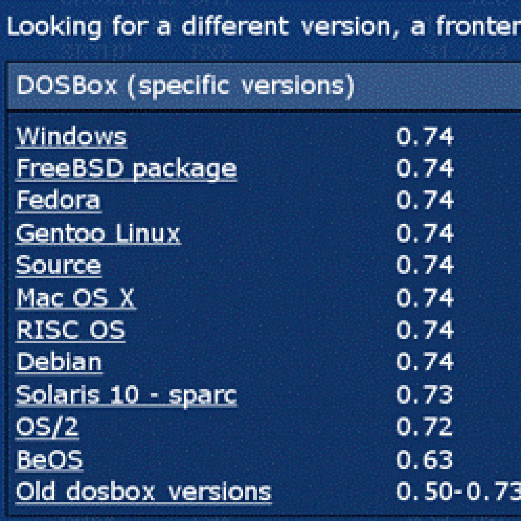 DOSBox - instalacja emulatora DOS w Windows 