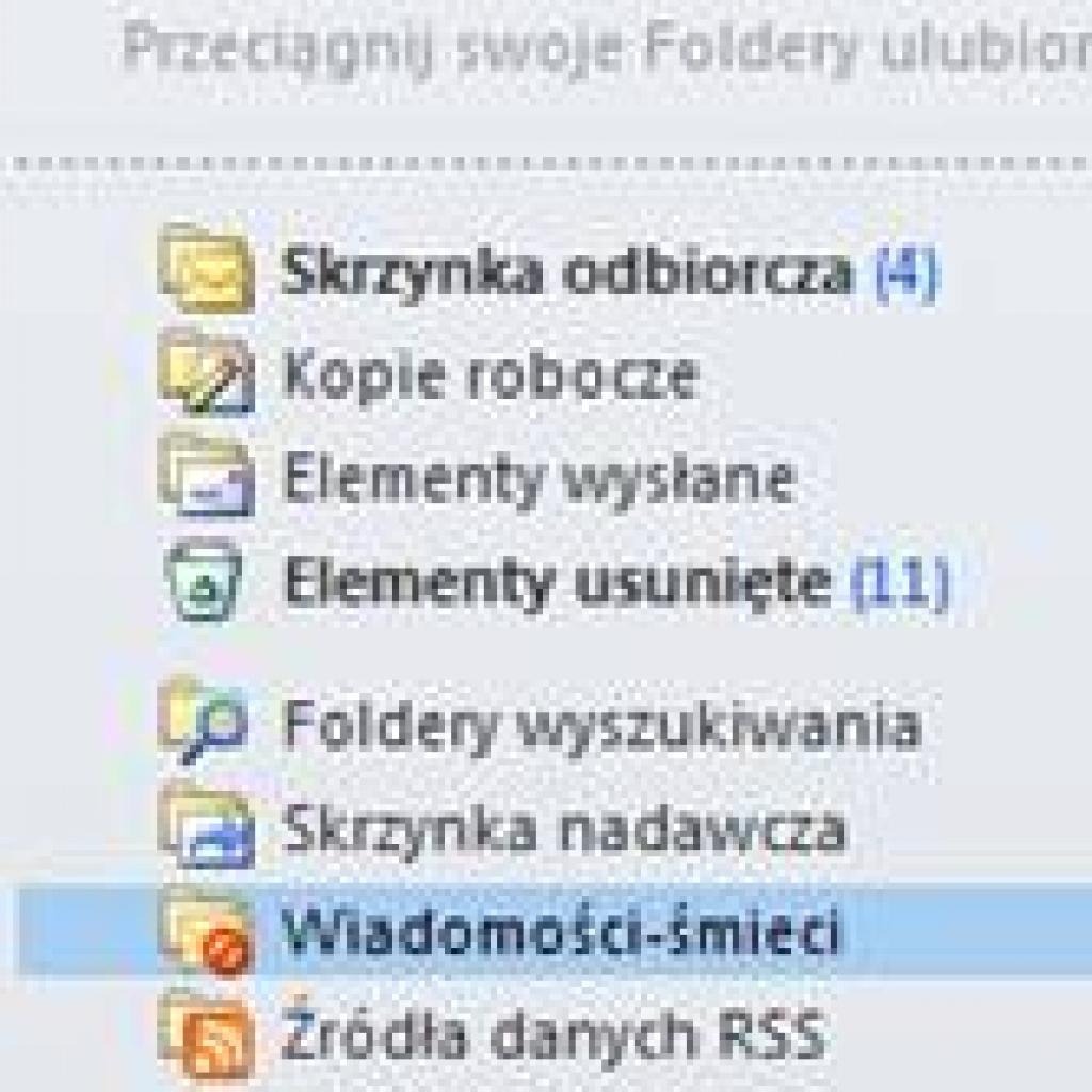 Automatyczne usuwanie spamu w Poczcie systemu Windows