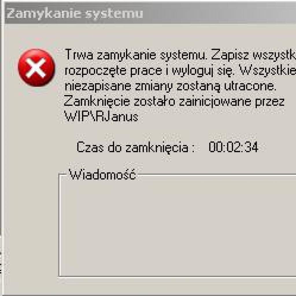 Zaprogramowane wyłączenie komputera