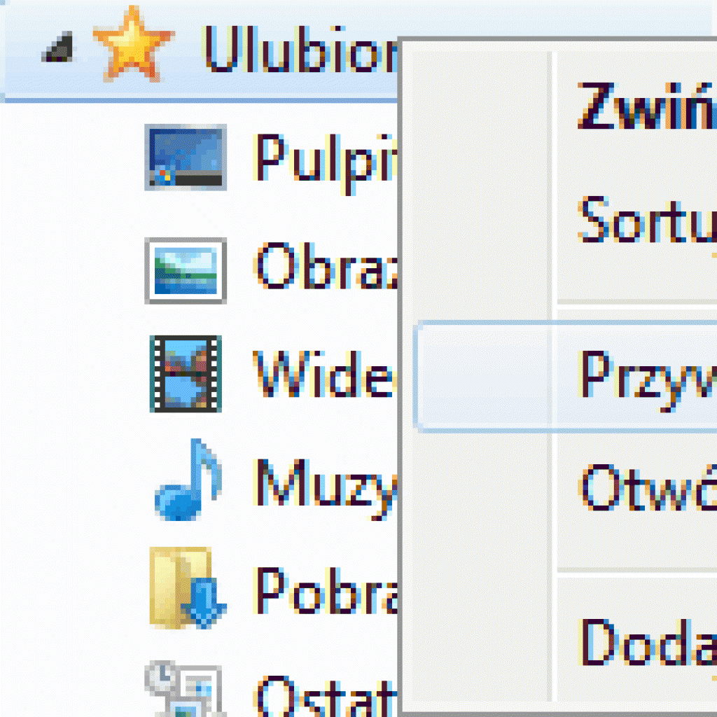 Szybkie otwieranie wybranych folderów w Windows 7