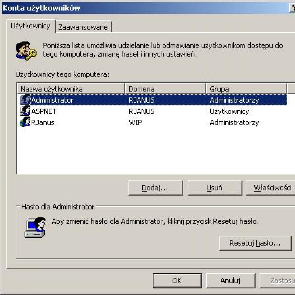 Tworzenie kont użytkowników w Windows