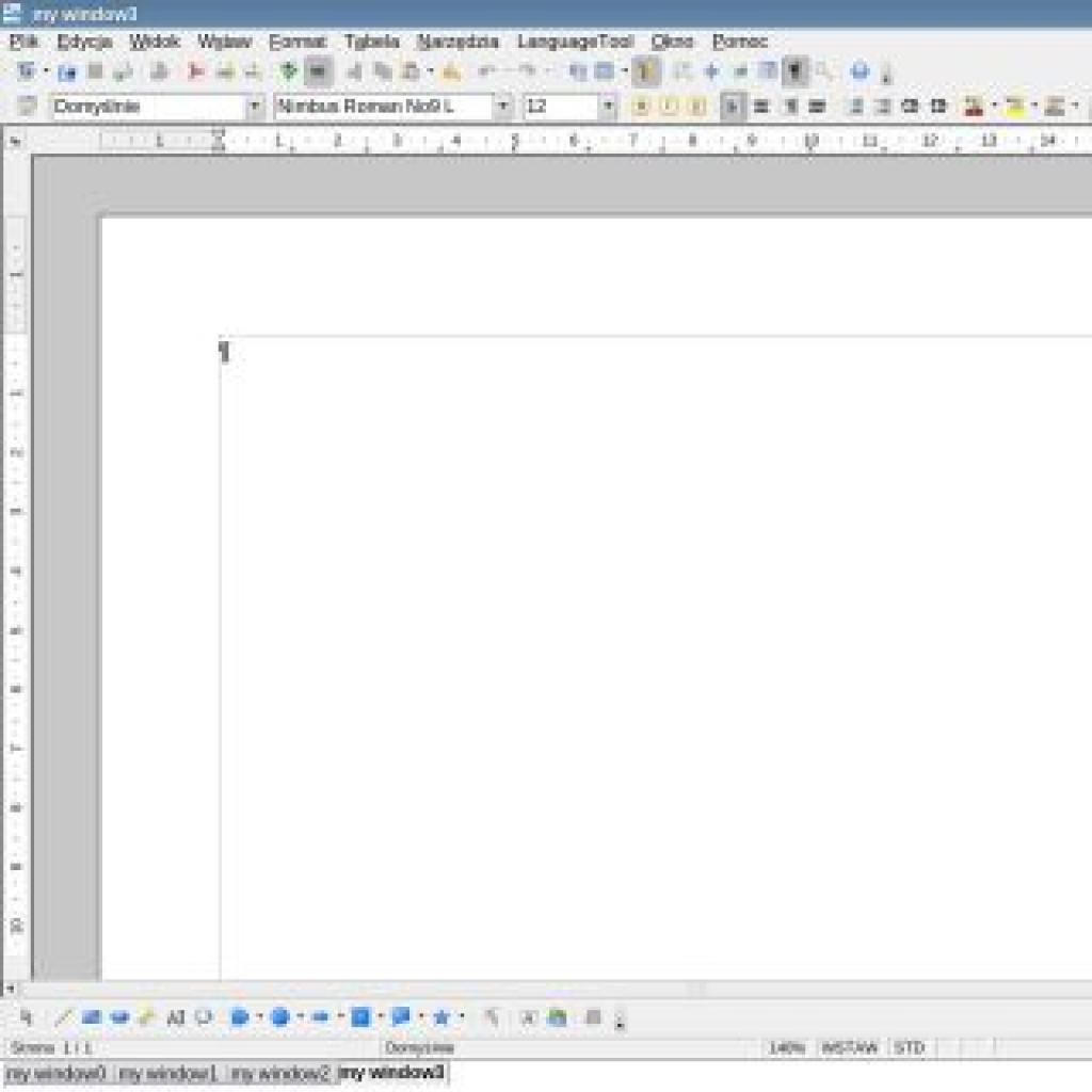 Panele w OpenOffice