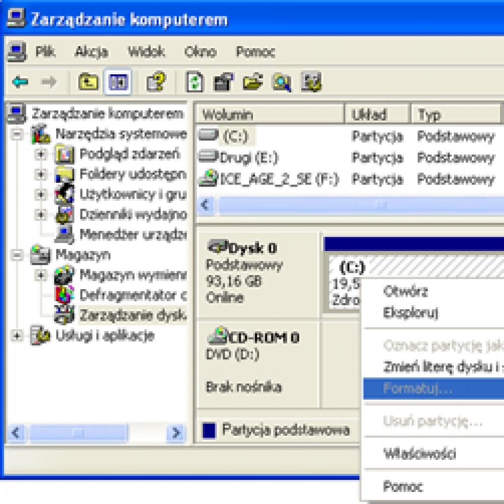 Do Utworzenia Partycji W Systemie Windows Można Użyć Przystawki Formatowanie partycji systemowej - Porady Komputerowe