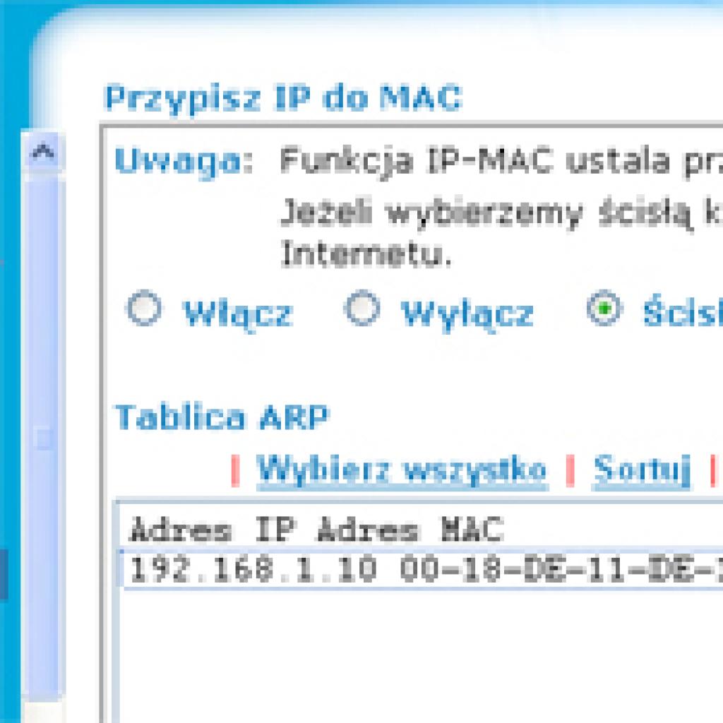 Lista zaufanych adresów MAC – ograniczenia dostępu do routera Wi-Fi