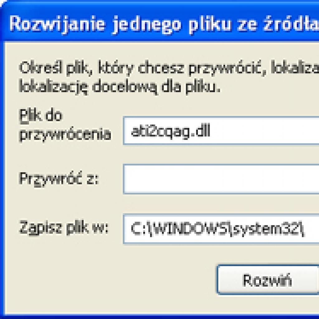 Błąd zatrzymania spowodowany uszkodzonym plikiem 