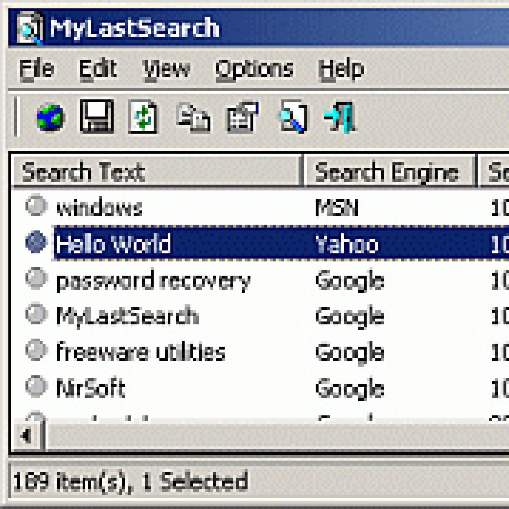 MyLastSearch - narzędzie do wyświetlania treści zapytań w wyszukiwarkach