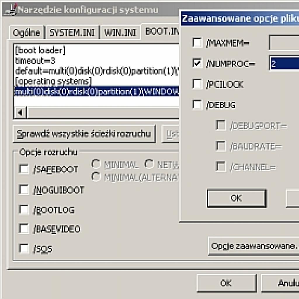 Pełna moc wielordzeniowego procesora podczas startu Windows