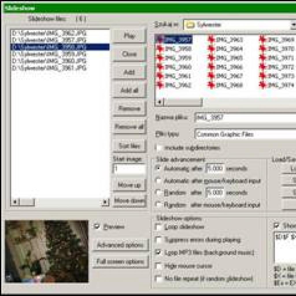 Pokaz zdjęć wykonany w programie IrfanView