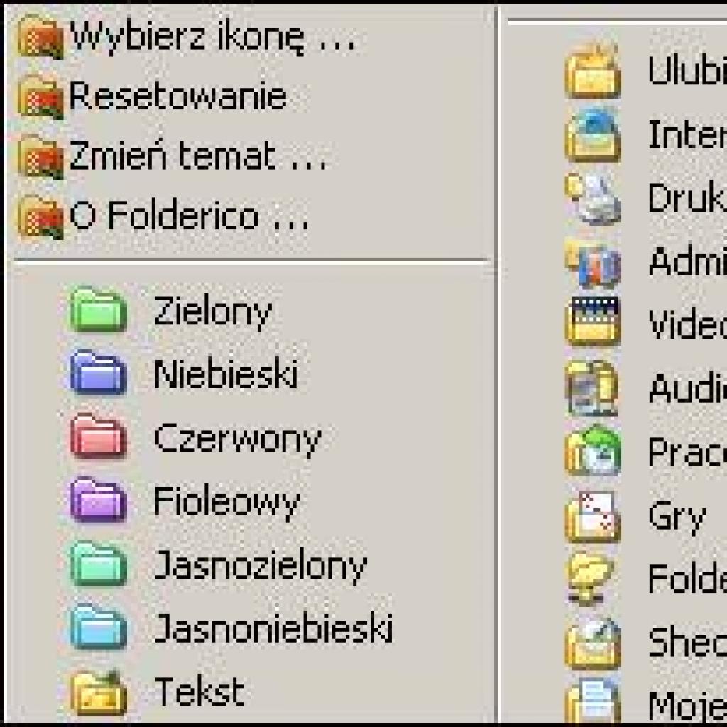 Wyróżnianie ważnych folderów kolorami