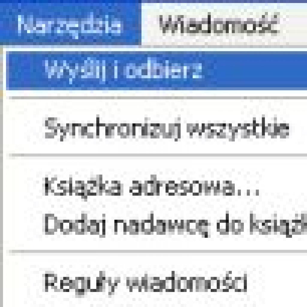 Wysyłanie i odbieranie wiadomości z wybranego konta e-mail