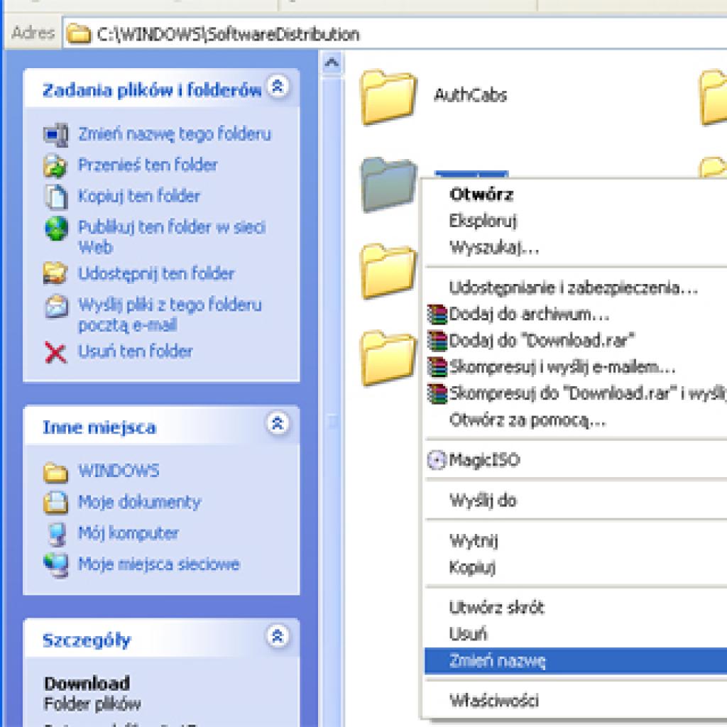 Rozwiązywanie problemów z instalacją Service Pack 3 (SP3) do Windows XP