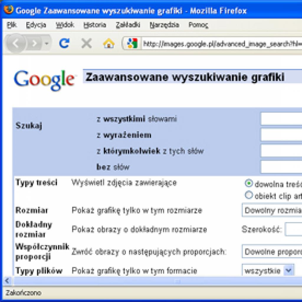 Grafika w Google: wyszukiwanie tapet