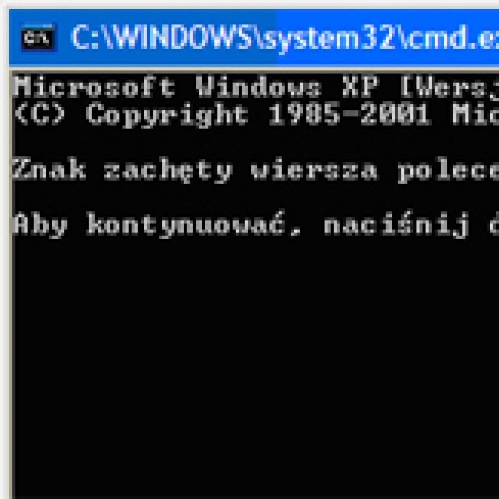 Zablokowany Wiersz polecenia