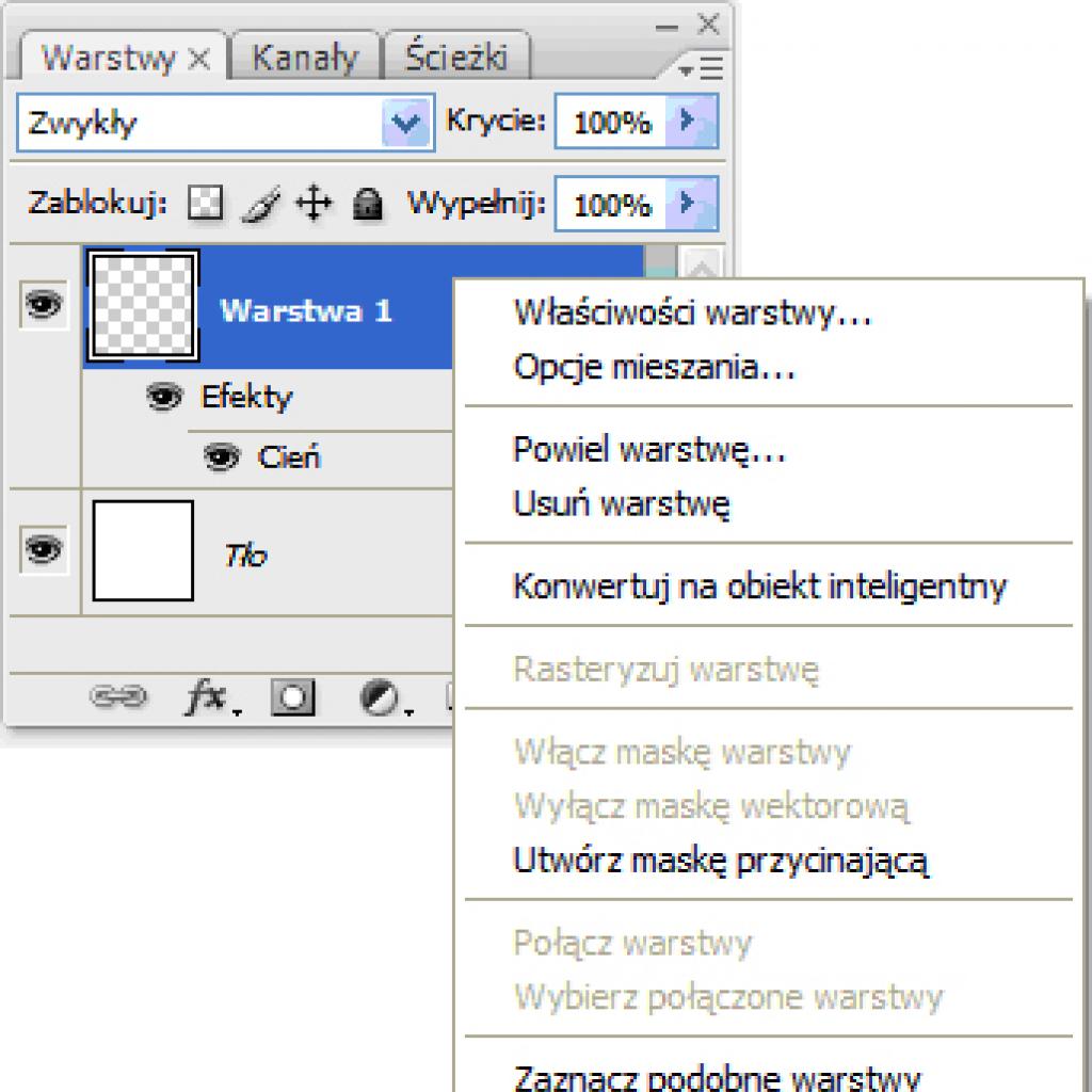 Adobe Photoshop: kopiowanie stylu warstwy