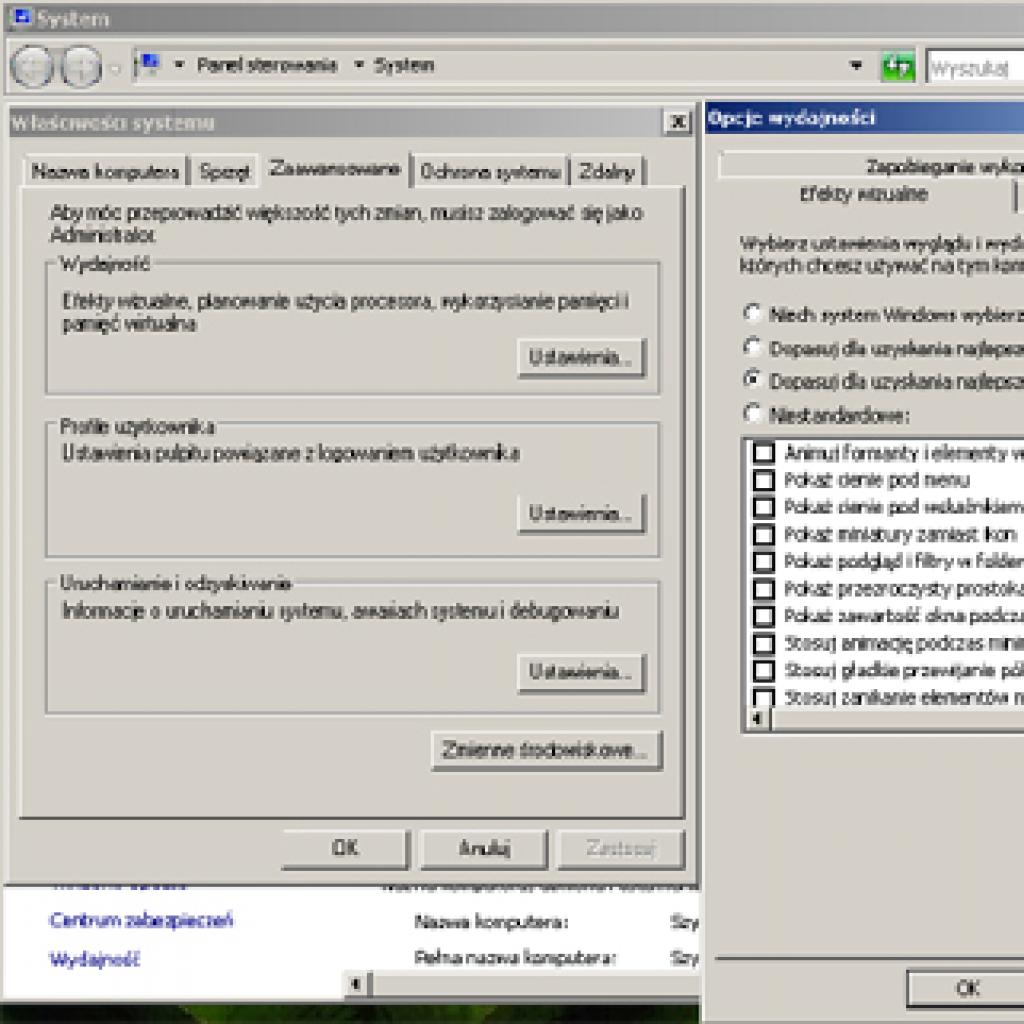 Dłuższa praca notebooka na baterii w Windows Vista