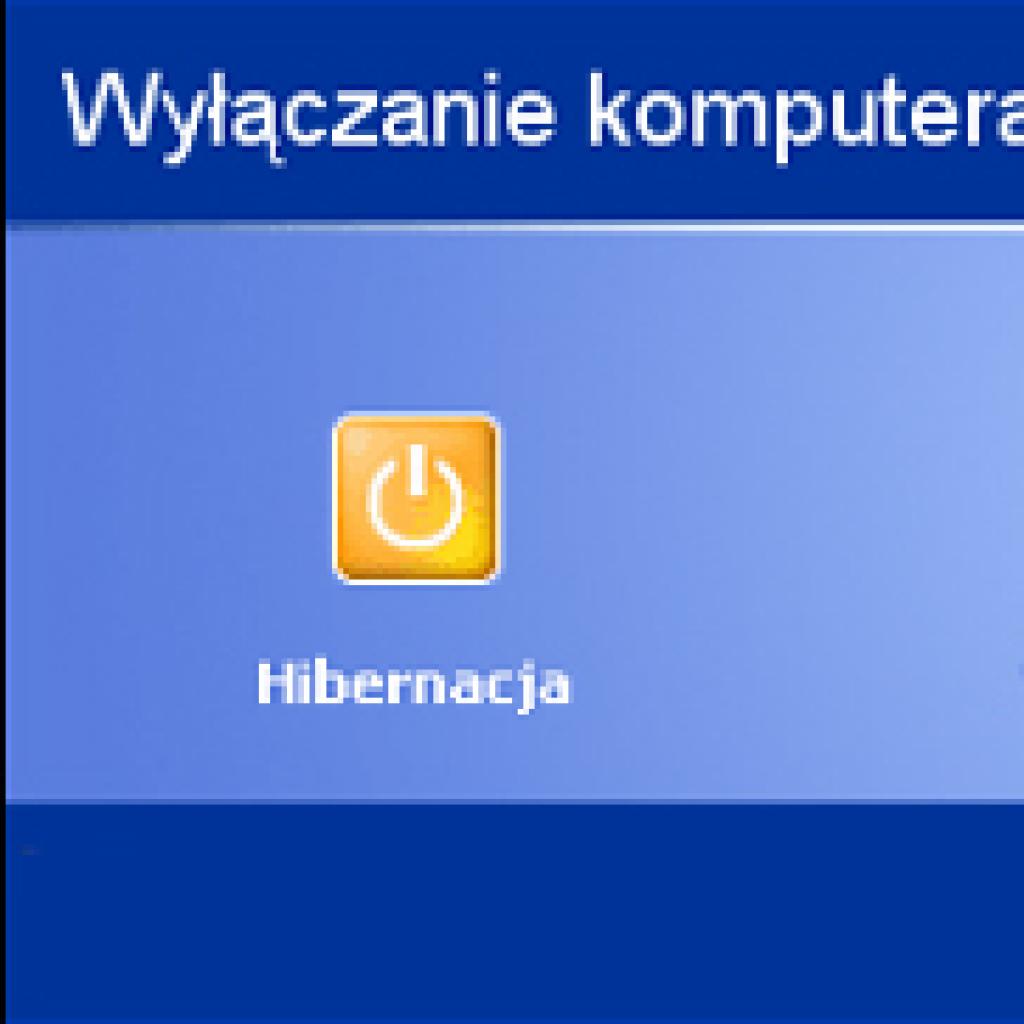 Hibernacja - szybkie wyłączanie i włączanie komputera