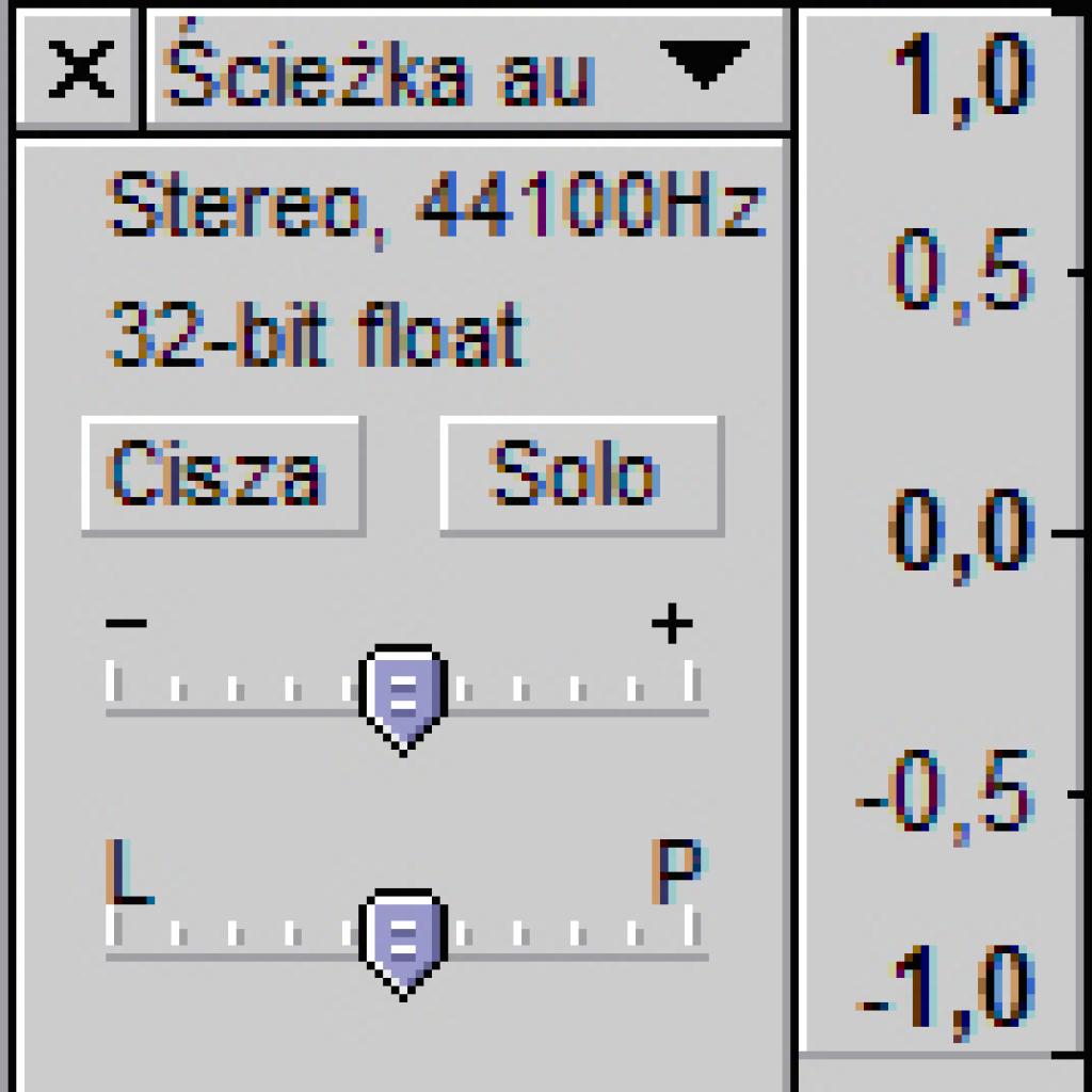 Korzystanie ze ścieżek w Audacity