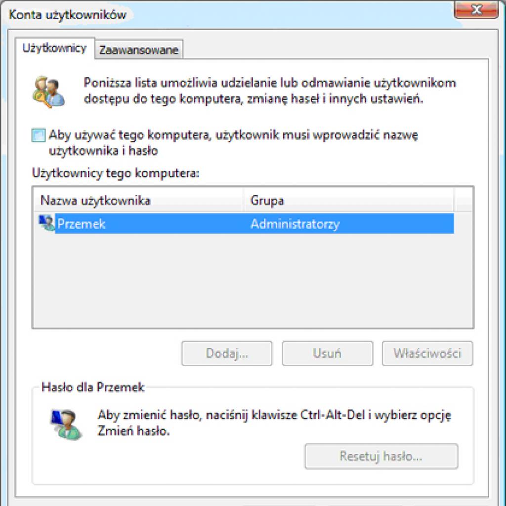 Windows Vista: automatyczne logowanie