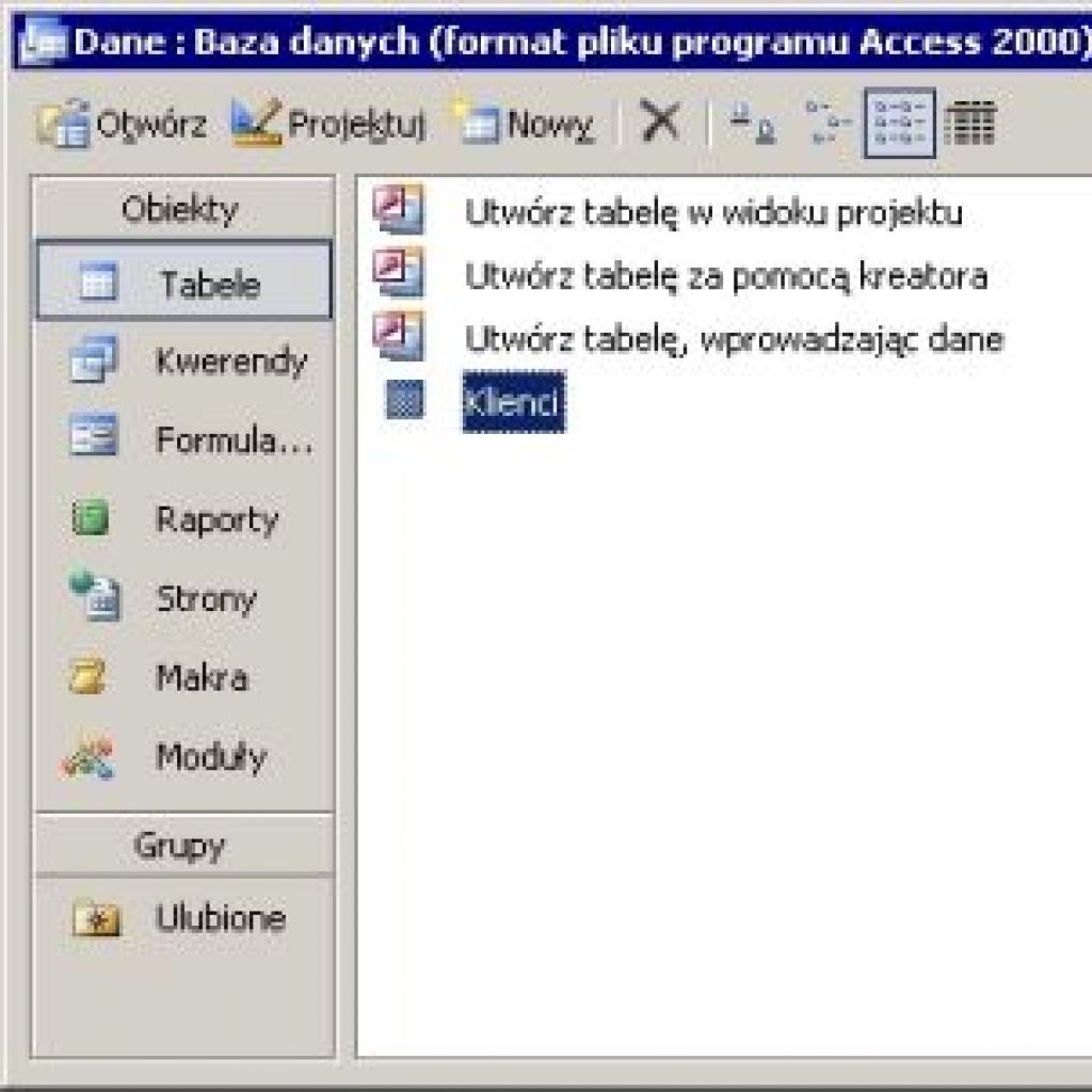 Access - dostosowywanie parametrów tabeli