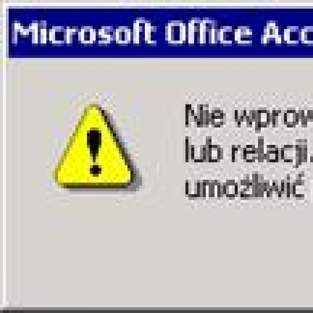 Access - Stosowanie maski wprowadzania i listy wyboru w tabelach