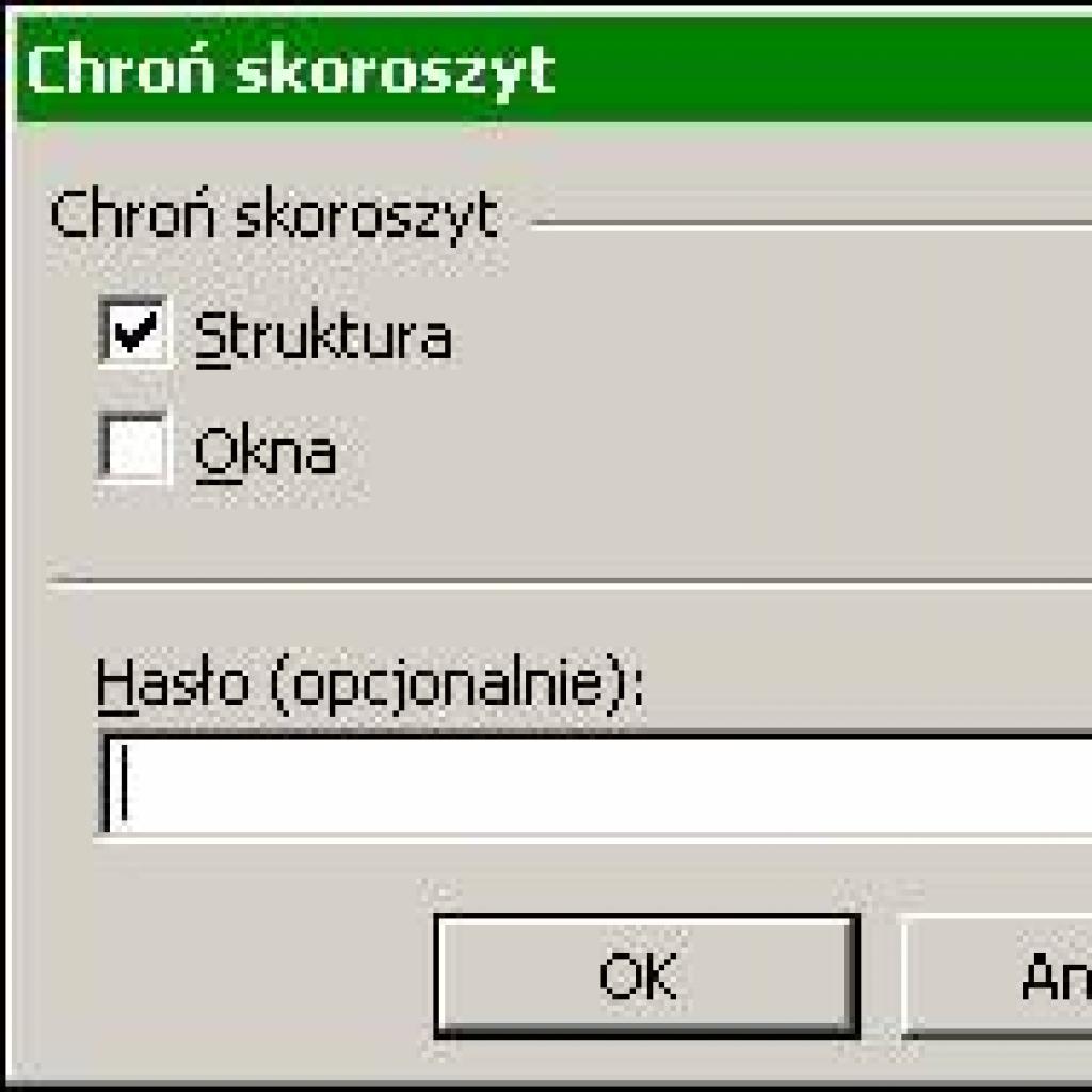 Ochrona struktury skoroszytu