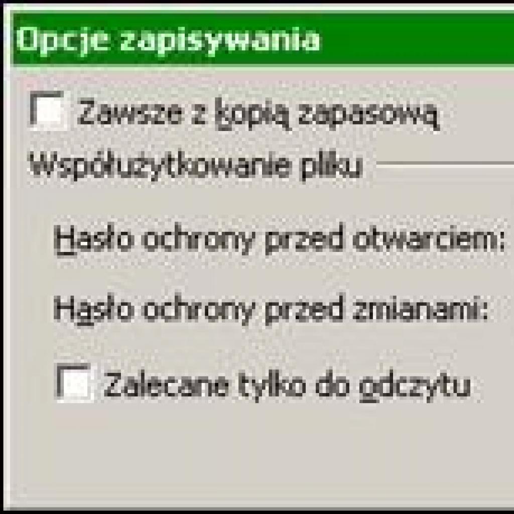 Zabezpieczenie skoroszytu przed otwarciem