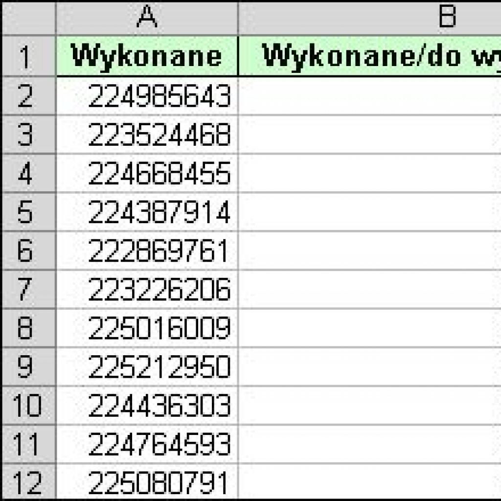 Szybkie porównanie zawartości dwóch kolumn