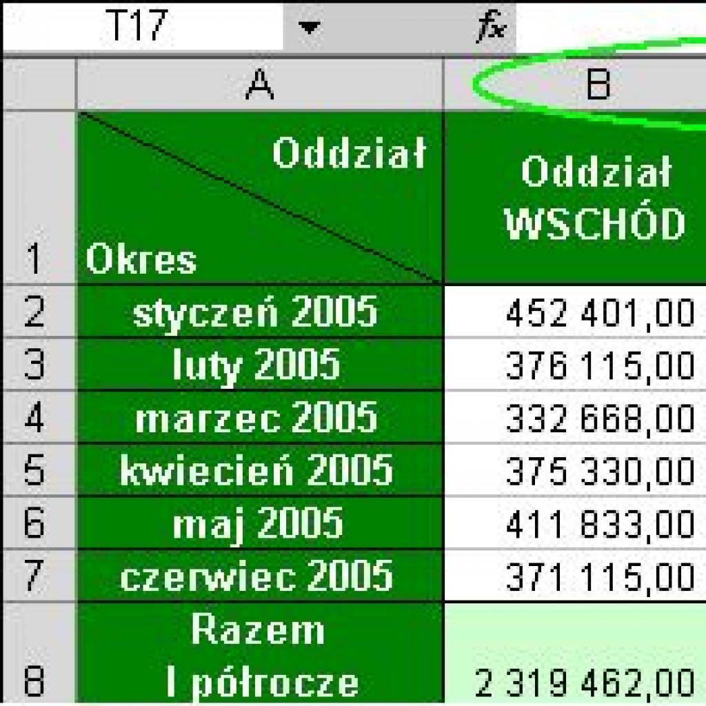 Kopiowanie tylko widocznych komórek