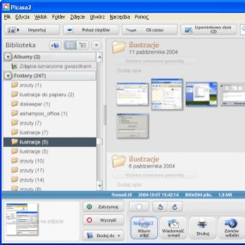 Zrób porządek ze zdjęciami - przygotuj cyfrowe fotoalbumy z pomocą programu Picasa 2.6