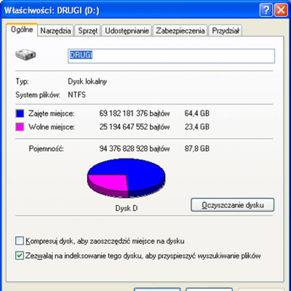 Konwertowanie partycji FAT32 na NTFS bez utraty plików