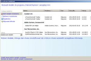 Przyspieszanie uruchamiania Internet Explorera 8 i 9
