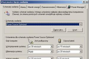 Konfiguracja zarządzania energią