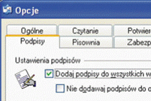 Ustawianie stopki wiadomości
