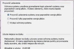 Włączanie ochrony systemu