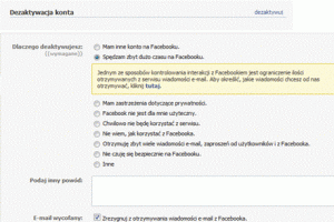 Usuwanie danych i konta z Facebooka