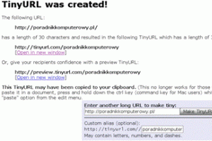 Skracanie długich adresów URL
