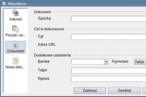 Hiperłącze w OpenOffice